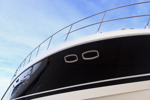 cleaned exterior of a vessel